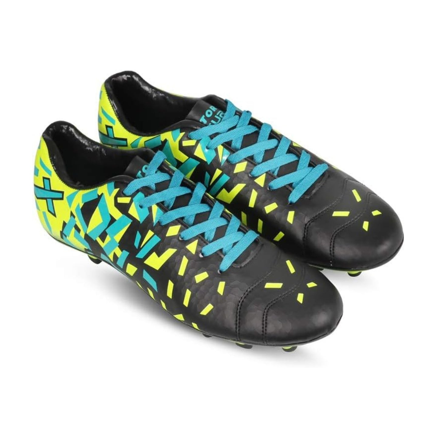 Vector X Chaser Kids Football Shoes | Green & Black | Size: EU 42, UK 8, US 9 | Material: Synthetic Leather & TPU | For Boys & Men | Optimal Traction