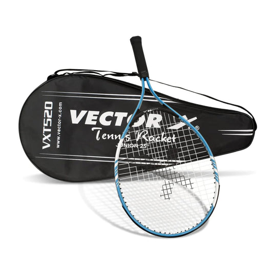 Vector X Vxt 520 25 inches with Full Cover Strung Tennis Racquet (Yellow, Black)