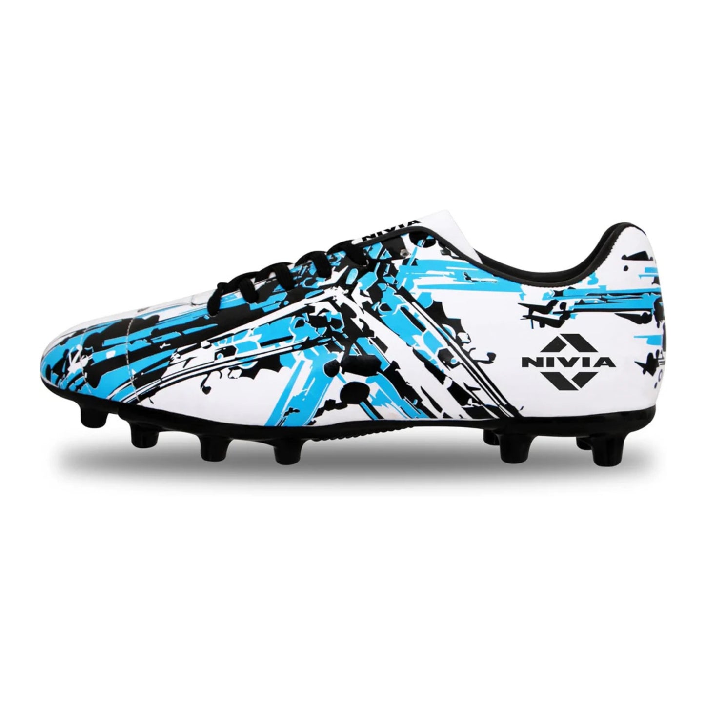 Nivia Storm Football Shoes | PVC Synthetic Leather | TPU sole | Lace-Fastening | Padded Footbed