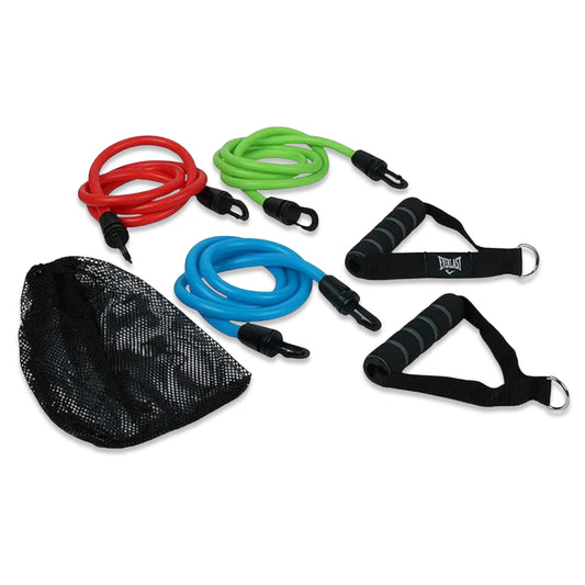 anythingbasic ab. Expander Tube Set Resistance Bands Set with Handles, Door Anchor, Ankle Straps Long Latex Tubes Premium Heavy Duty Expander Cords Men Women