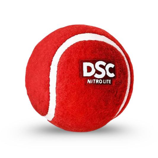 DSC Nitro Light Tennis Rubber Ball (Red) Pack of 2