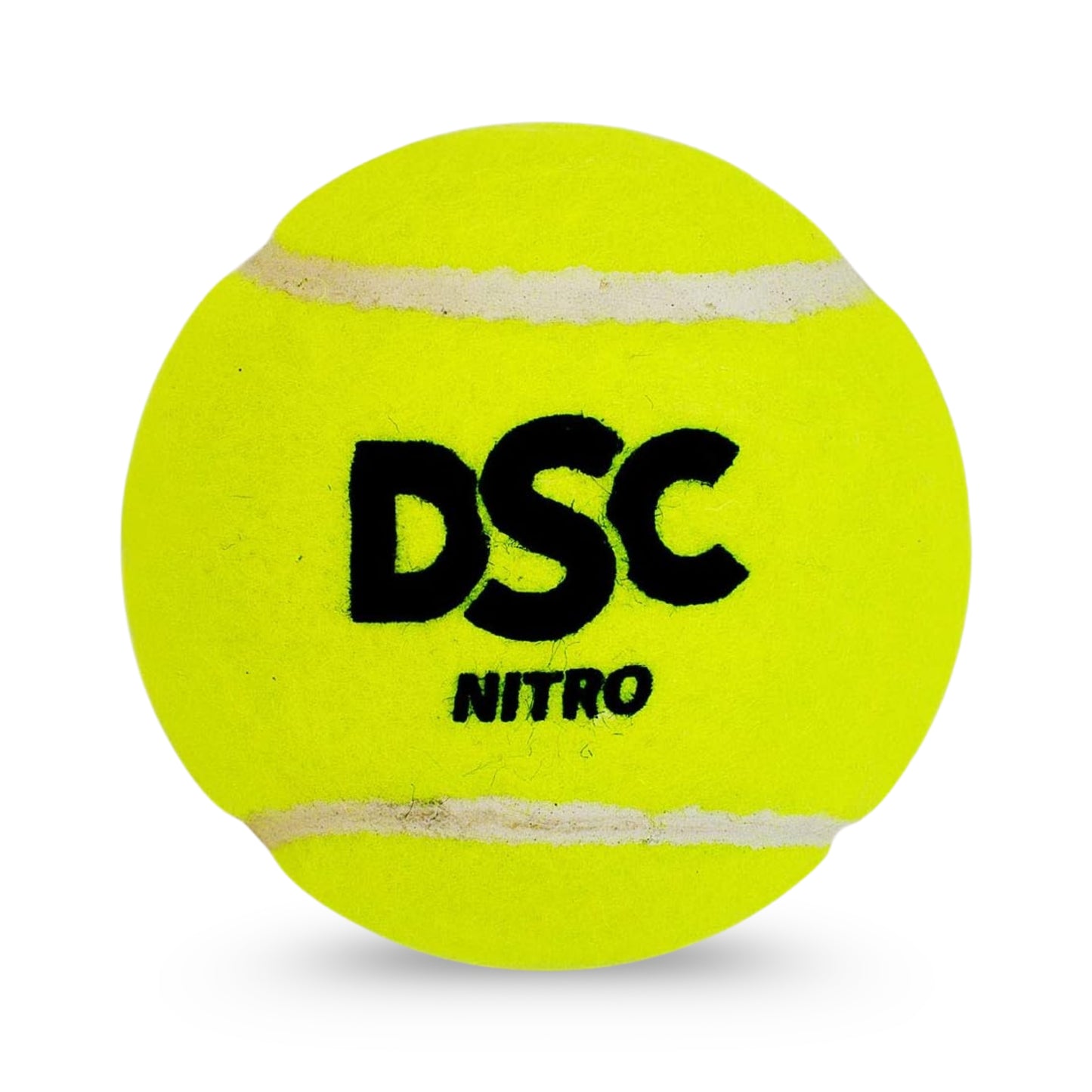 DSC Tennis Ball Nitro Heavy 12 Balls (Yellow, Size-Junior) | Material-Tennis | Heavy Weight Ball | Practice Ball | Cricket Training Ball | Swing | Balls | Indoor