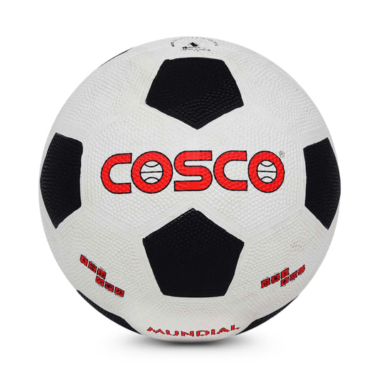 Cosco Mundial Nylon Foot Ball, Size 5, White/Black