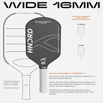 Hundred Phantom 20 Pickleball Racket | Power Play | Includes Free Bag
