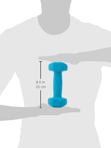 Ergonomic neoprene dumbbell for improved grip, workout efficiency, resistance training, and strength development