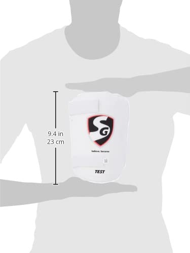 SG Test Cricket Thigh Pads | Color: White | Size: Extra Small Junior | For Men & Boys