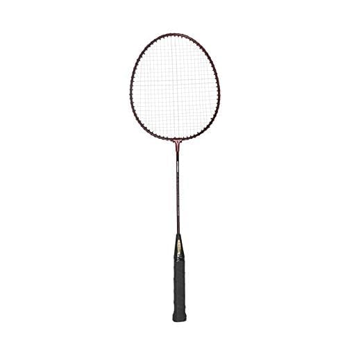 Vector X VXB-10 Aluminum Badminton Racket Pack of 3 Pieces Nylon Shuttles with Full-Cover Set (Maroon)