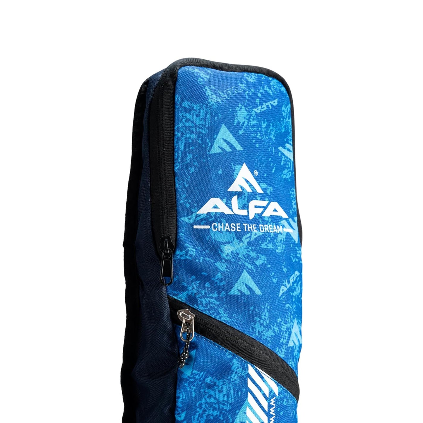 ALFA Storm Hockey Bag for Two Sticks | Material :Polyester | Lightweight & Durable | Spacious Main Compartment | Zipper Pocket for Accessories | Jali Pocket for Organization | Comfortable Shoulder Pad