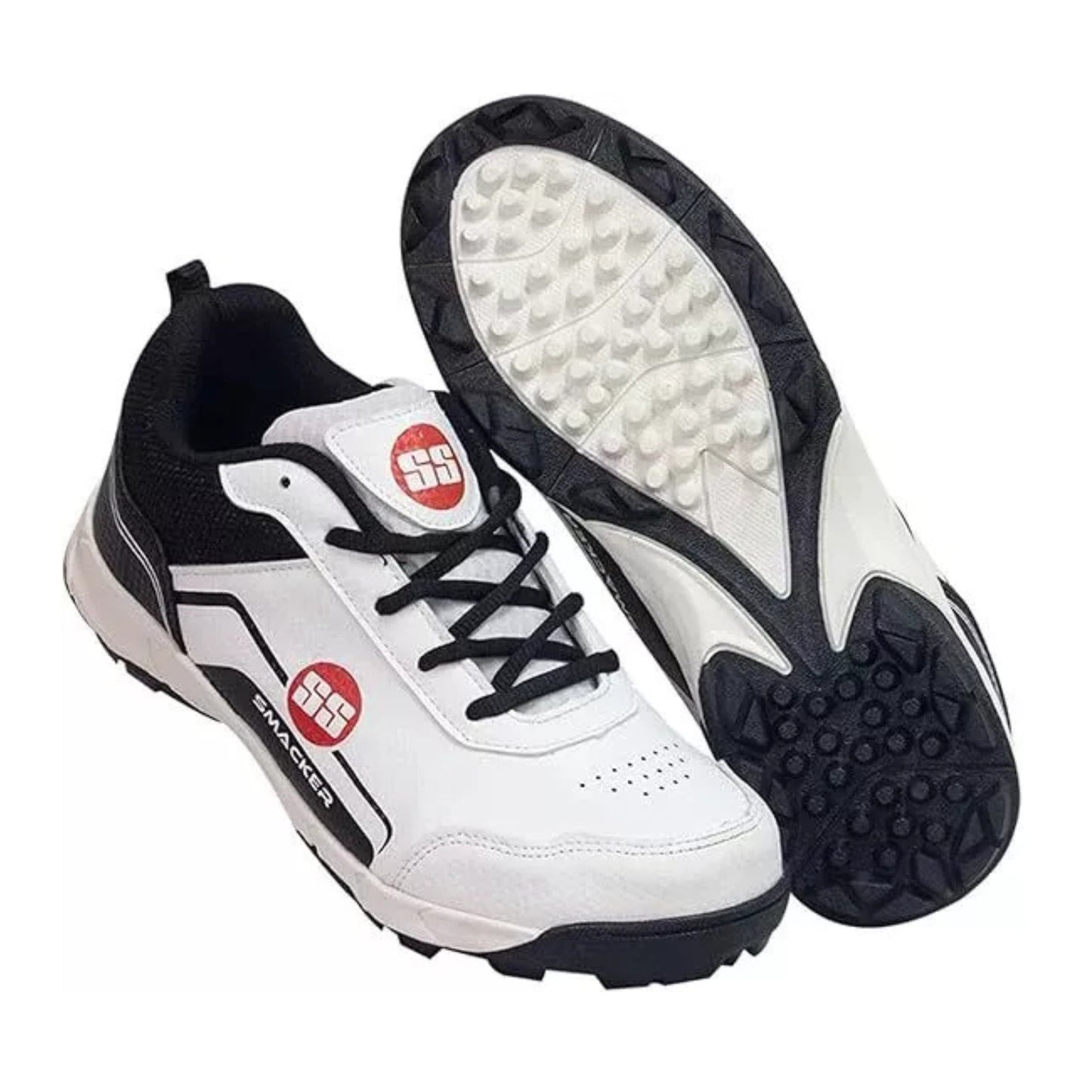 SS SMACKER Cricket Shoe | For Mens & Boys | Material: Polyurethane (PU) | lightweight | Improved Stability in the Game