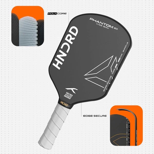 Hundred Phantom 20 Pickleball Racket | Power Play | Includes Free Bag