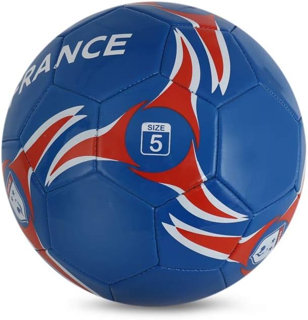 Vector X France Hand Stitched Football for Kids |Sports| Match | Training | Practice| Professional Soccer Football | Size-5| Blue Red |