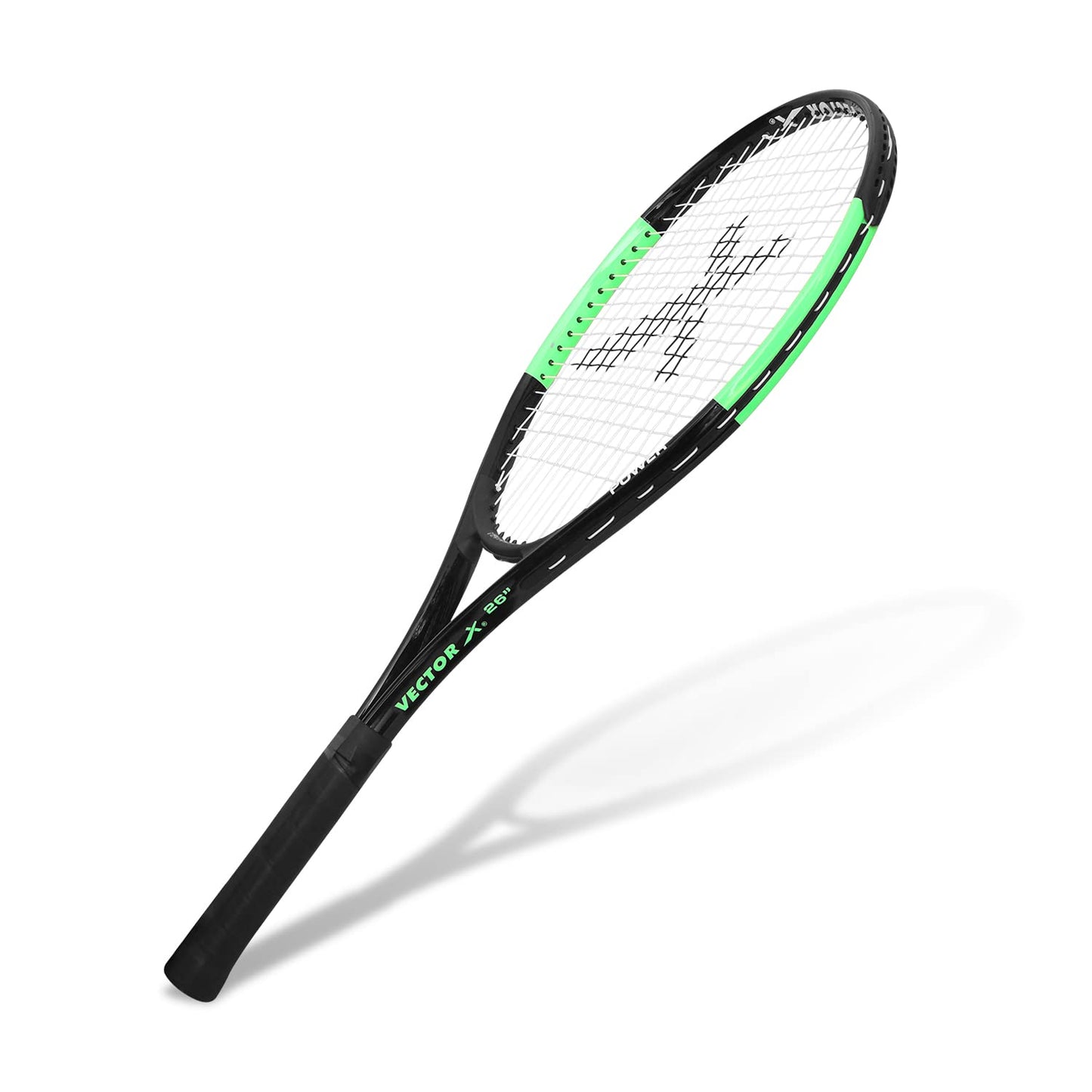 Vector X Adult Recreational Tennis Rackets,26 Inch Super Lightweight Tennis Racquets for Student,Training,Tennis and Beginners, Outdoor Games - Grip Size - 4 3/8,Green/Black