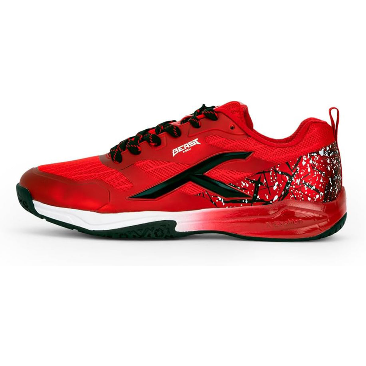 HUNDRED Beast Max Non-Marking Professional Badminton Shoes for Men | Material: Polyester/TPU | Suitable for Indoor Tennis/Squash/Table Tennis/Basketball & Padel