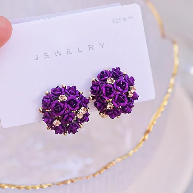 Youbella Stylish Party Wear Jewellery Gold Plated Studs Earrings For Women