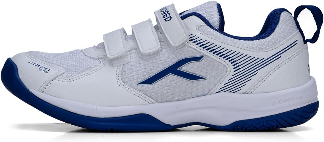 HUNDRED Court Star Non-Marking Badminton Shoes for Boys | Lightweight | X-Cushion Protection | Suitable for Indoor Tennis/Squash/Table Tennis/Basketball & Padel