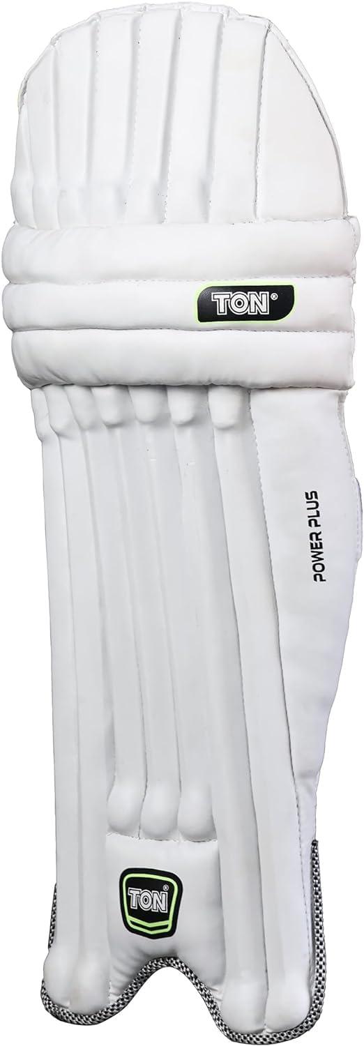 Ton Power Plus Light Weight Cricket Batting Pads ( White, Youth/LH)