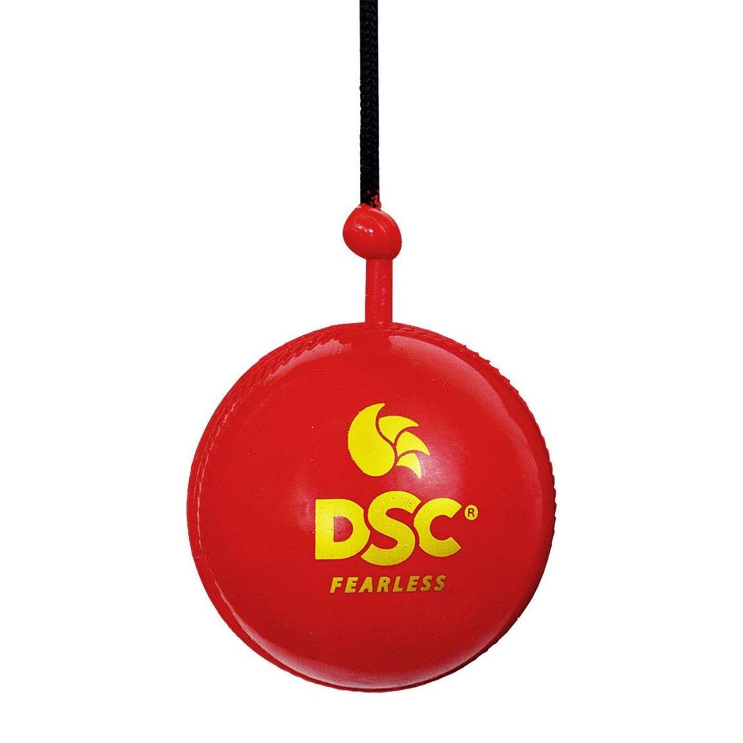 DSC Hanging Synthetic Cricket Ball (Red, Club Size), Standard