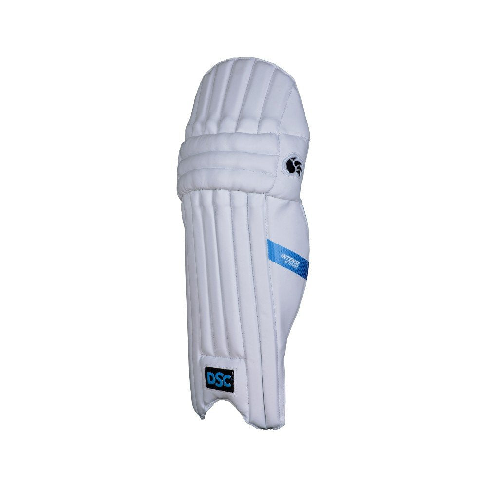 DSC Intense Leather Attitude Cricket Batting Leg Guard Men's Right, White Purple