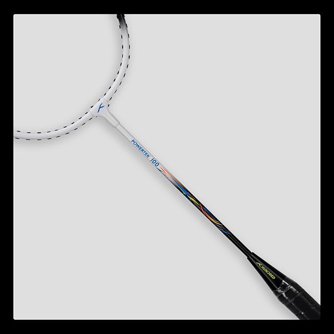 HUNDRED Aluminium Powertek 100 (Set of 2) Badminton Racket with Full Cover
