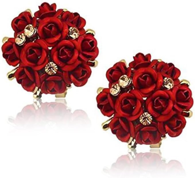 Youbella Stylish Party Wear Jewellery Gold Plated Studs Earrings For Women