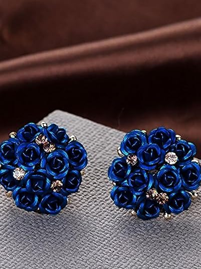 Youbella Stylish Party Wear Jewellery Gold Plated Studs Earrings For Women