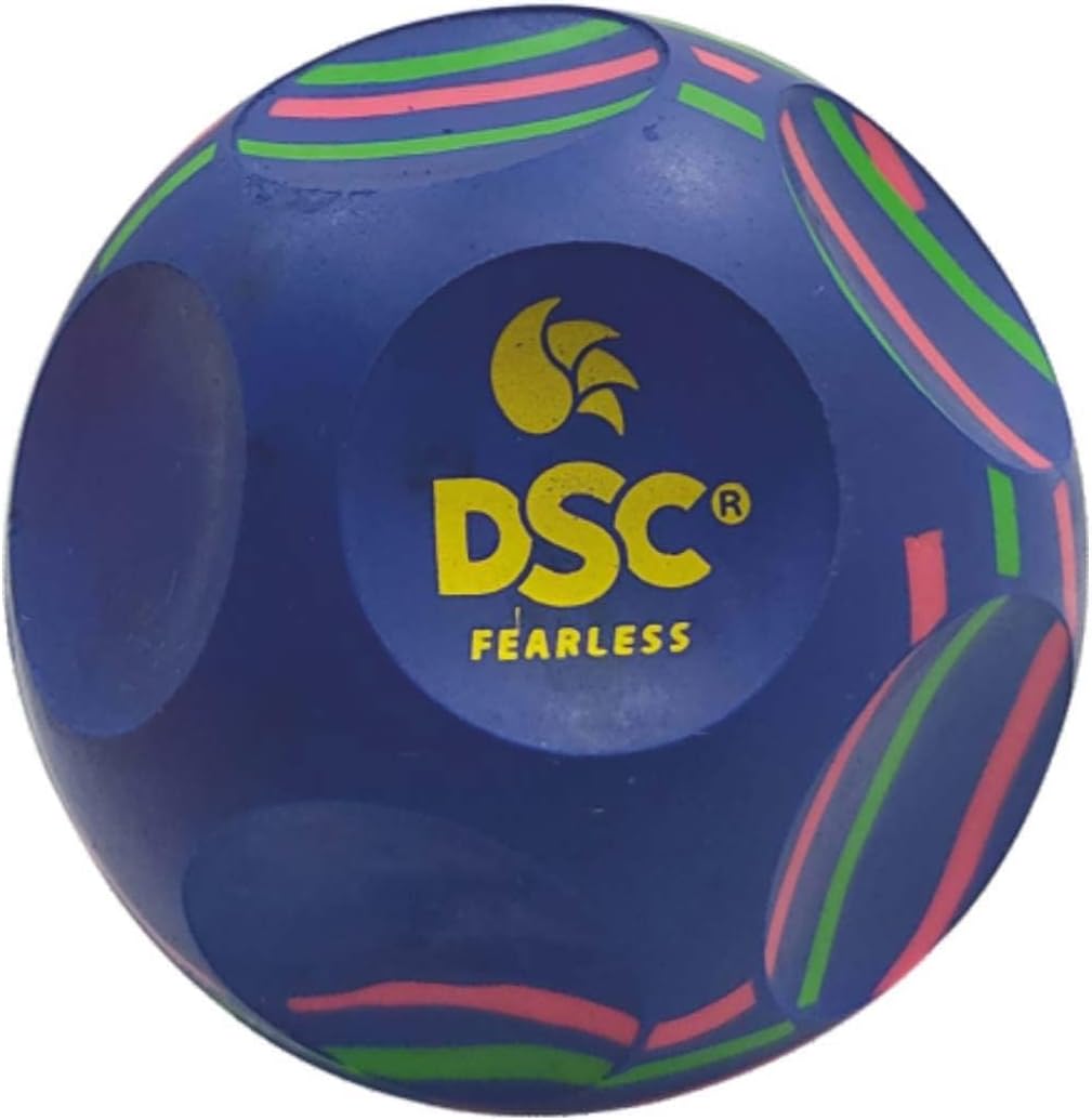 DSC Reflex Multireaction Cricket Ball | Color: Blue | Size: One | Material : High Density Rubber | Training Ball | Peripheral Vision | Fine Designed to Achieve Swing