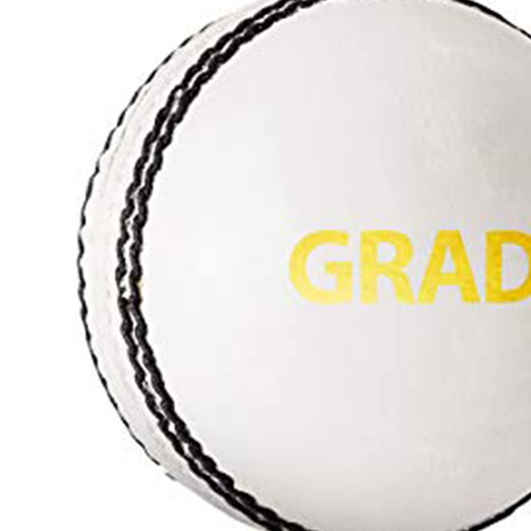 DSC 1500307 Leather Cricket Ball, Size Club (White)