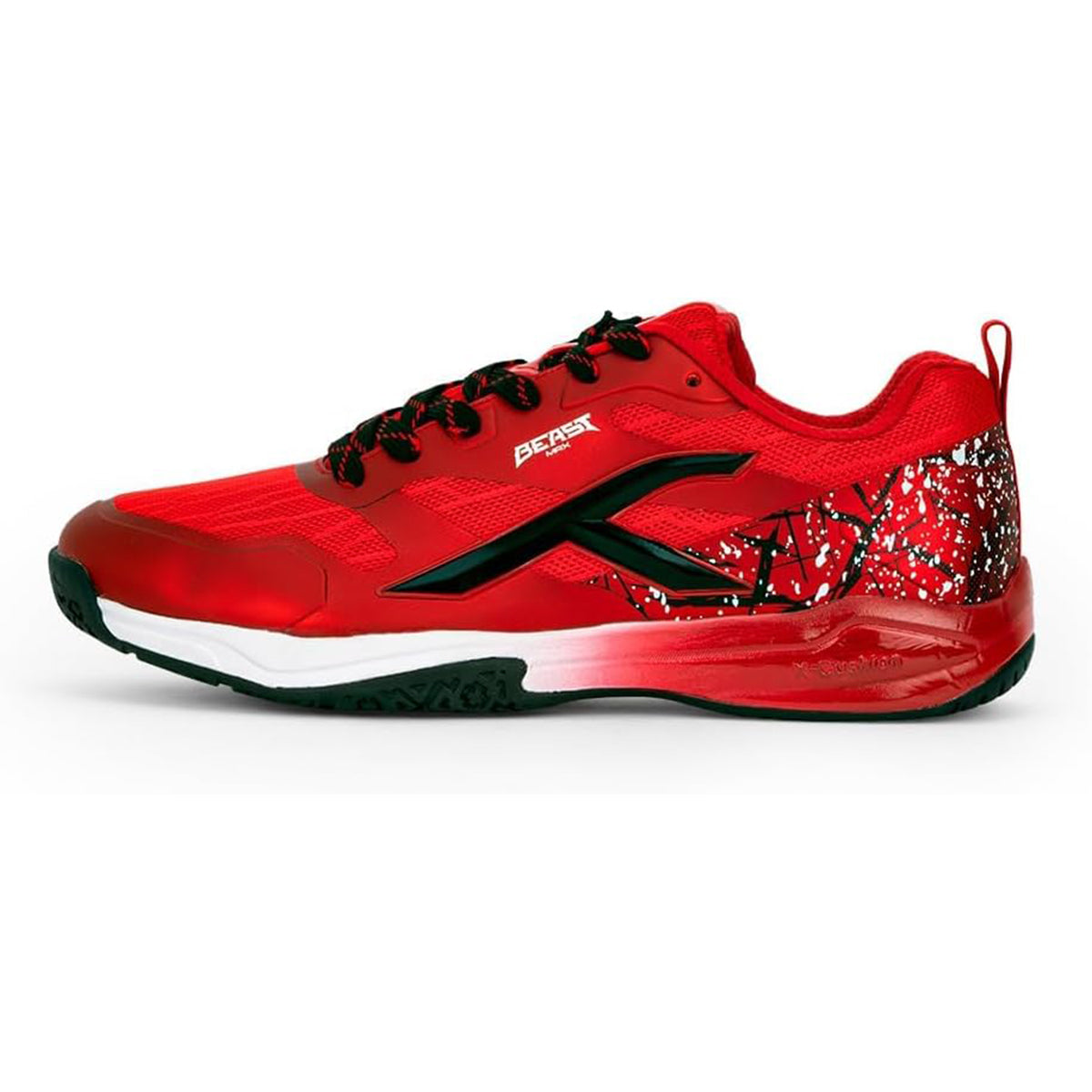 HUNDRED Beast Max Non-Marking Professional Badminton Shoes for Men | Material: Polyester/TPU | Suitable for Indoor Tennis/Squash/Table Tennis/Basketball & Padel