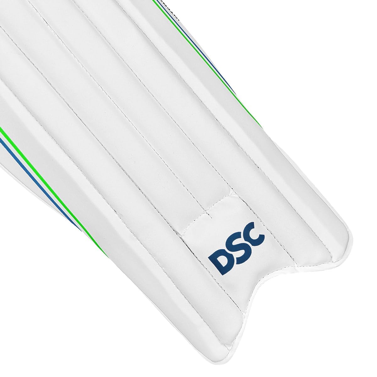 DSC Shoc PU Wicket Keeping Leg Guard Boys - White