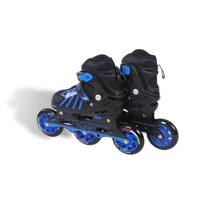 Endless EL1031 Inline Adjustable Skates | Aluminium Chassis and 100 mm PU Three Wheels | With ABEC 9 Bearings | Indoor and Outdoor