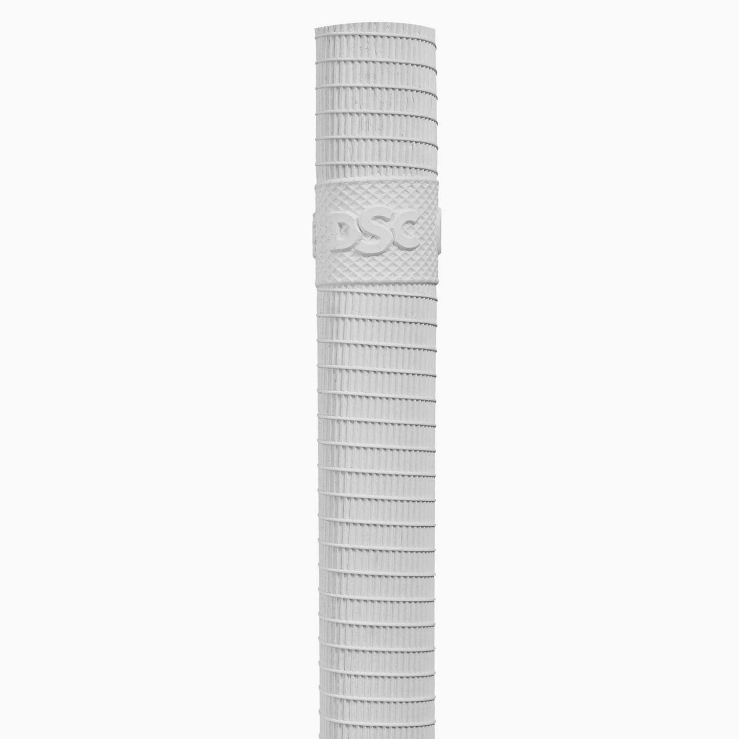 DSC Rubber Ring Line Cricket Bat Grip (White, Full)