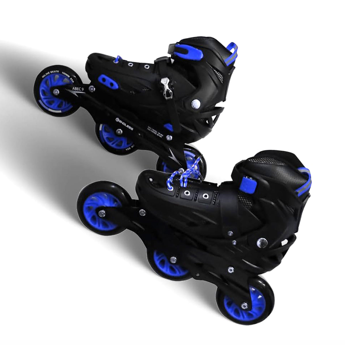 Endless EL1033 Inline Adjustable Skates | Aluminium Chassis and 100 mm PU Three Wheels | With ABEC 9 Bearings | Indoor and Outdoor