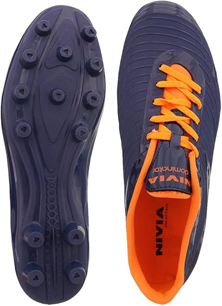 Nivia Dominator Football Shoes| Thermoplastic Polyurethane | PVC sole | Lace-Fastening | Padded Footbed