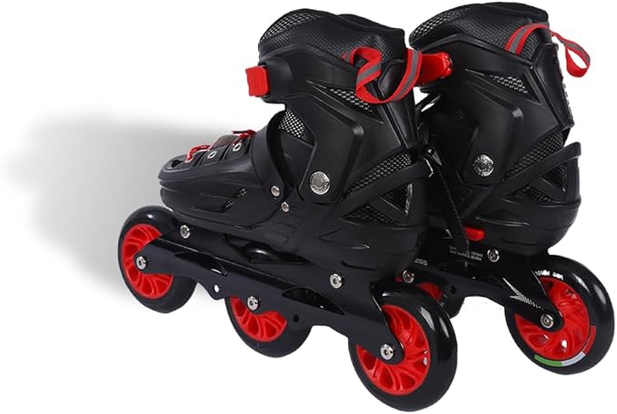 Endless EL1033 Inline Adjustable Skates | Aluminium Chassis and 100 mm PU Three Wheels | With ABEC 9 Bearings | Indoor and Outdoor