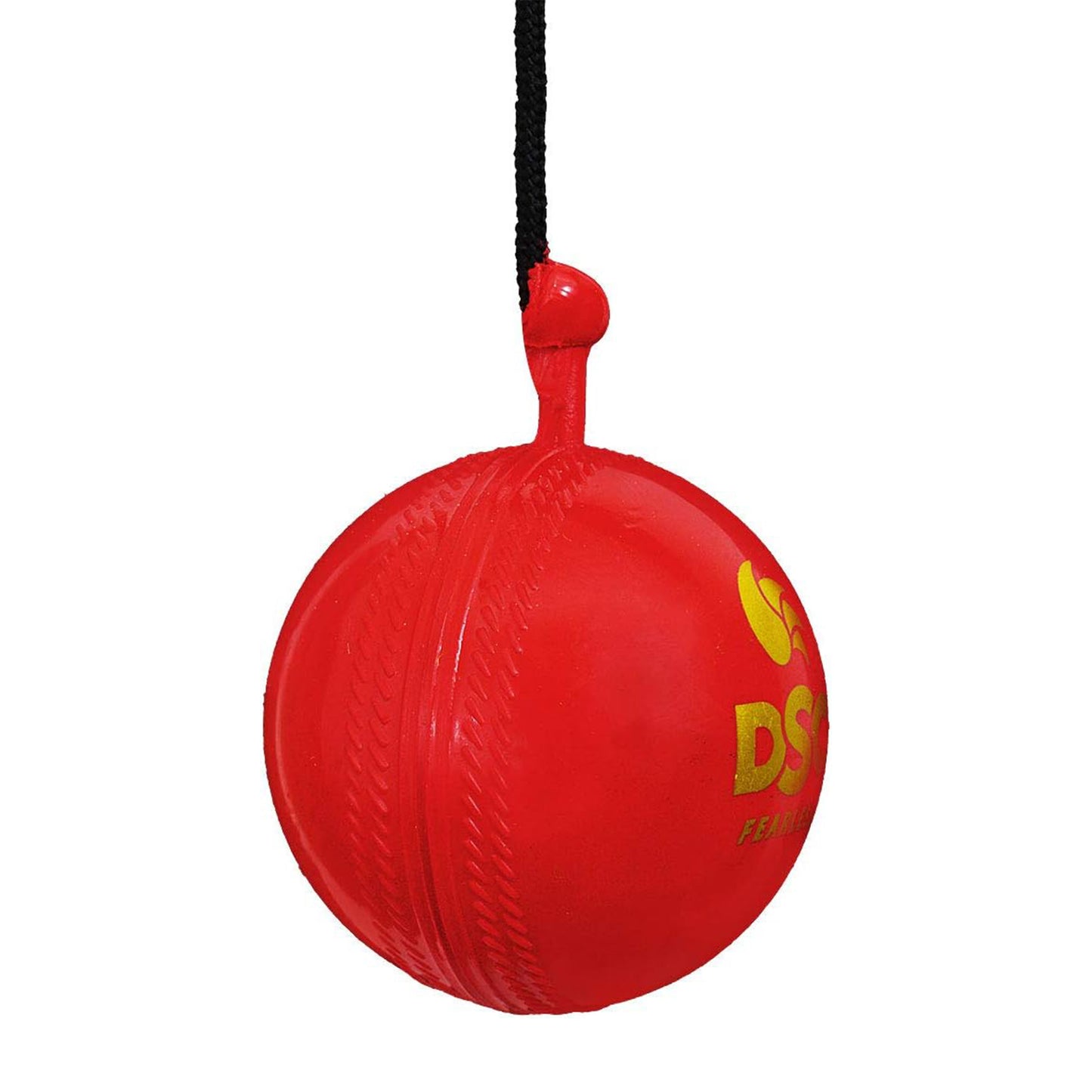 DSC Hanging Synthetic Cricket Ball (Red, Club Size), Standard