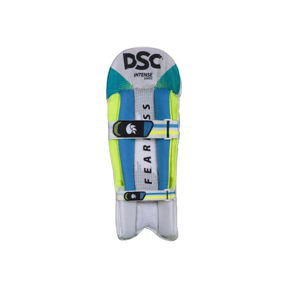 DSC Shoc PU Wicket Keeping Leg Guard Boys - White