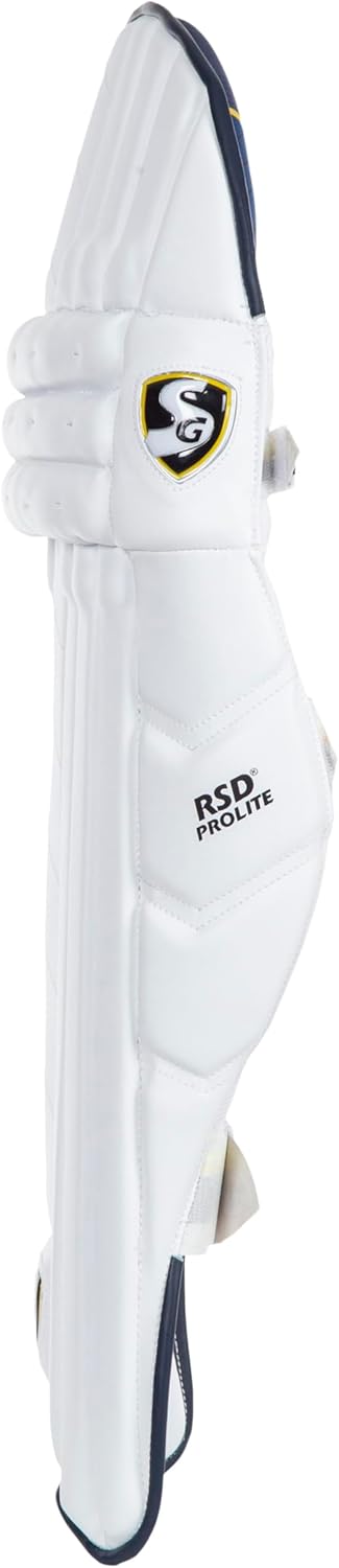 SG RSD Prolite Batting Leg Guard for Men & Boys | Colour: White