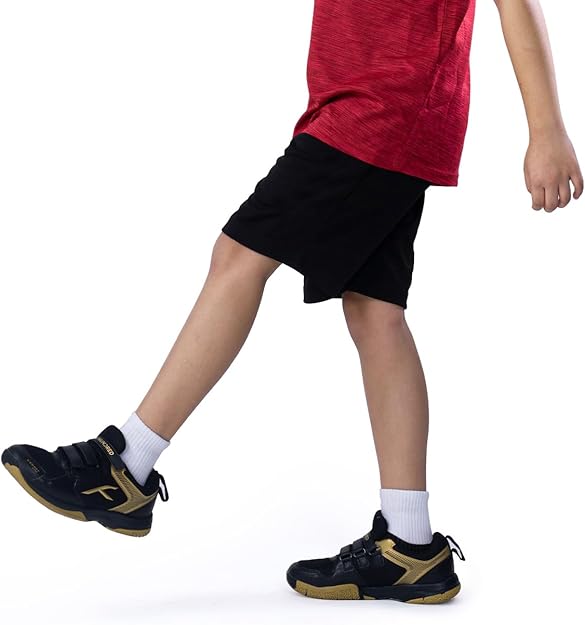 HUNDRED Court Star Non-Marking Badminton Shoes for Boys | Lightweight | X-Cushion Protection | Suitable for Indoor Tennis/Squash/Table Tennis/Basketball & Padel