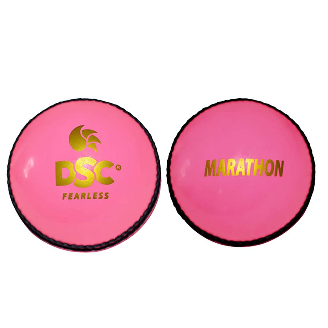 DSC Incredible Marathon Synthetic Tennis Cricket Ball (Pink) Standard Size