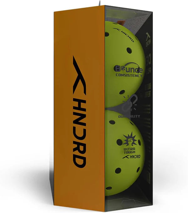 Delta P500 Pro Outdoor Pickleballs (4-Pack) | Neon Yellow | 40-Hole Design | Durable, High-Bounce Balls for Outdoor Courts | Ideal for Competitions and Recreational Play