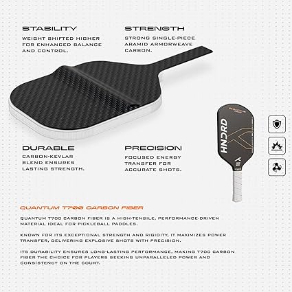 Hundred Phantom 80 Pickleball Paddle | WIDE | USA Approve | Japan Raw Carbon Fiber | 16mm/ 13mm | Black/Orange | Control & Spin Optimized | Lightweight Paddle with Comfort Grip