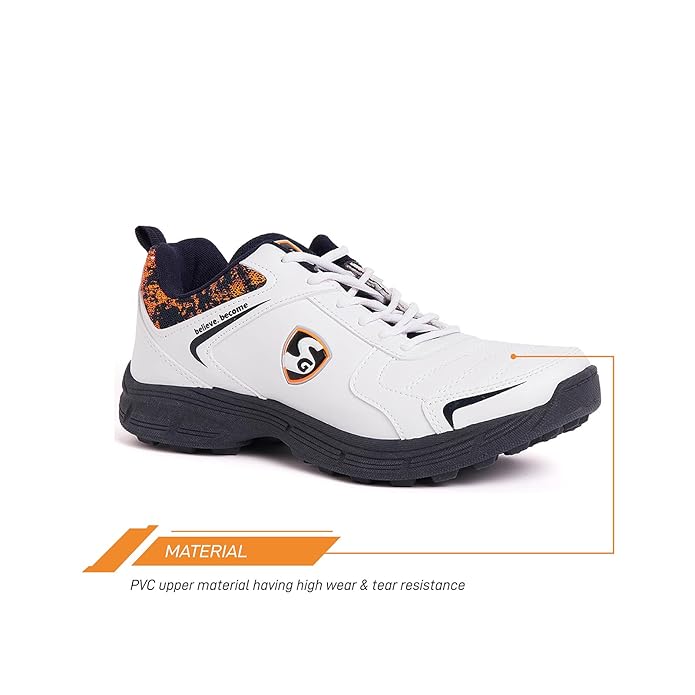 SG Savage Stud Cricket Shoe | for Mens & Boys | Material: Mesh & PVC | Lightweight | Improved Stability in The Game