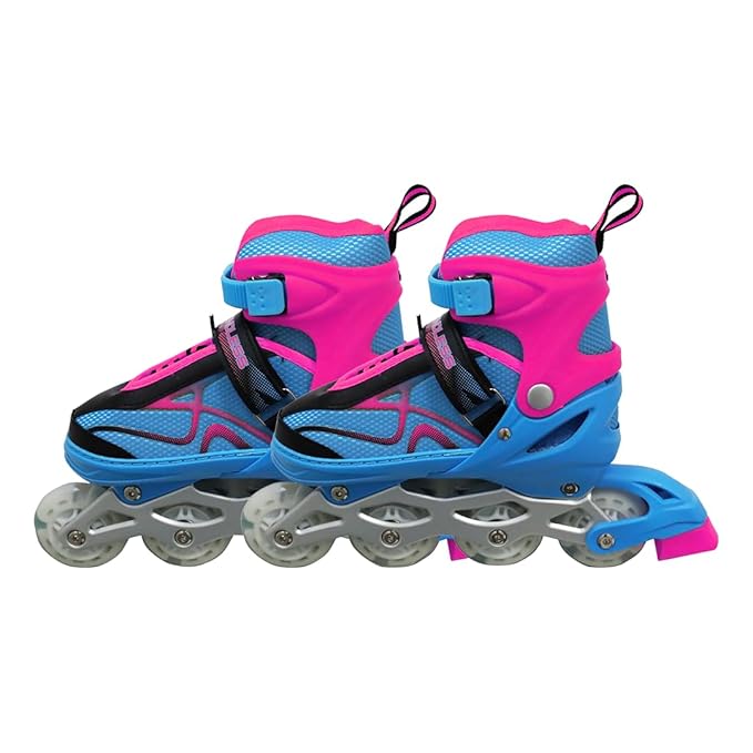 Endless Inline Adjustable Skates | Aluminium Chassis and 70 mm PU Wheels | All Wheels Flash, ABEC 7 Bearings