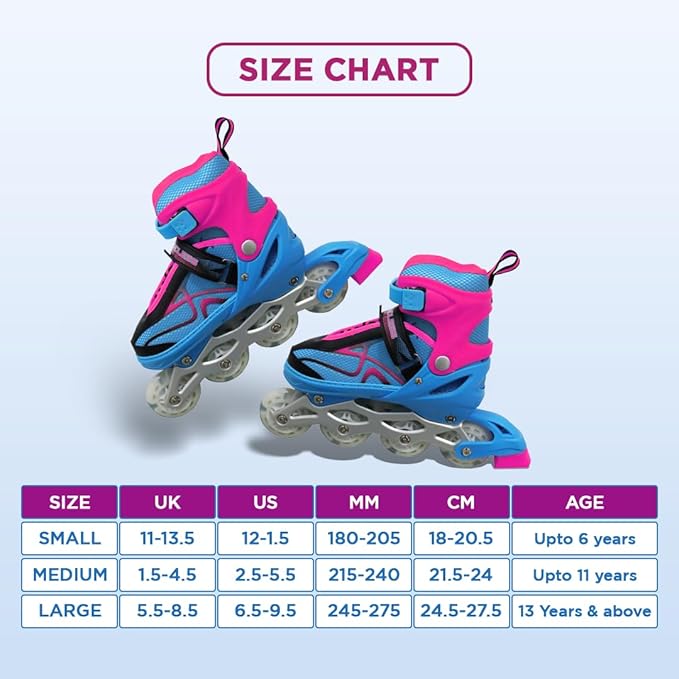 Endless Inline Adjustable Skates | Aluminium Chassis and 70 mm PU Wheels | All Wheels Flash, ABEC 7 Bearings