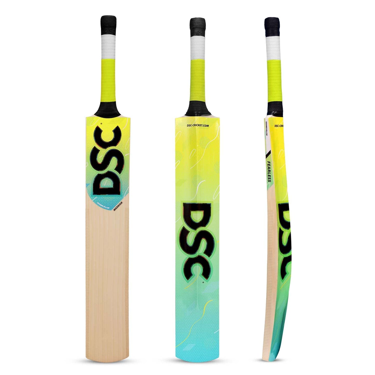 DSC Wood Wildfire Warrior Tennis Cricket Bat Short Handle Mens