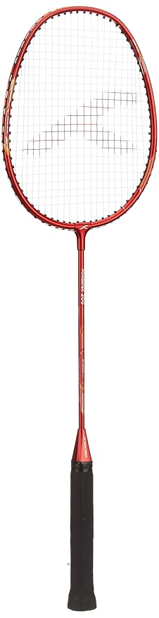 HUNDRED Powertek 200 PRO Badminton Racquet with Head Cover | Strung | Material:Aluminium|For Intermediate Players|Weight:95 grams|Maximum String Tension- 18-20lbs