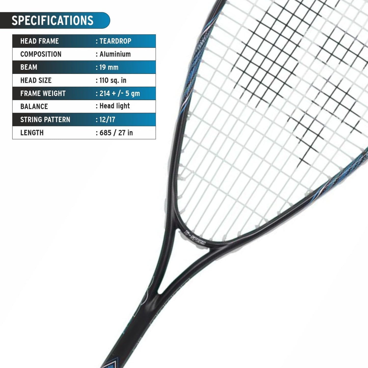 DSC Ti Speed Aluminium Squash Racquet