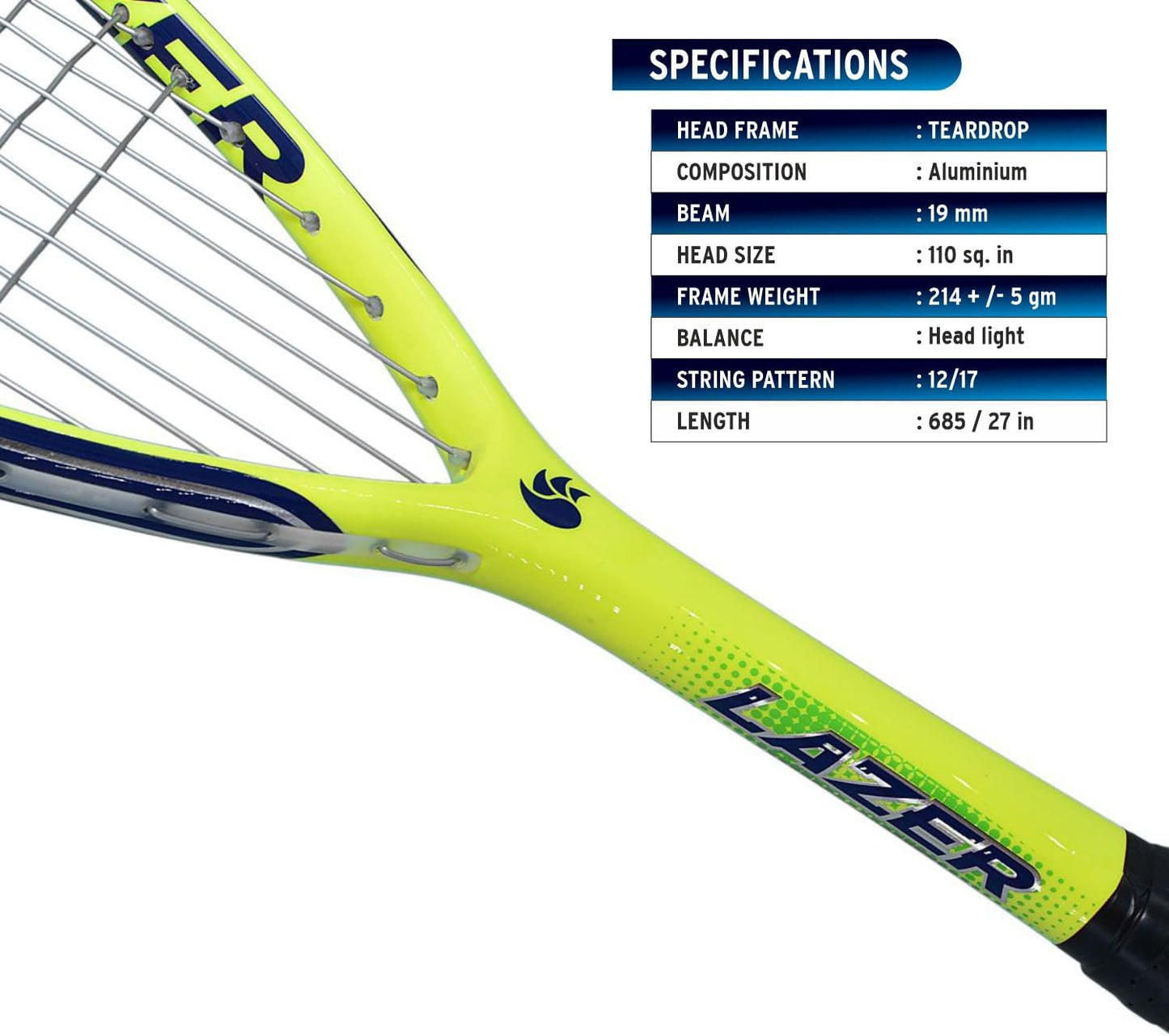 DSC Lazer Aluminium Squash Racquet
