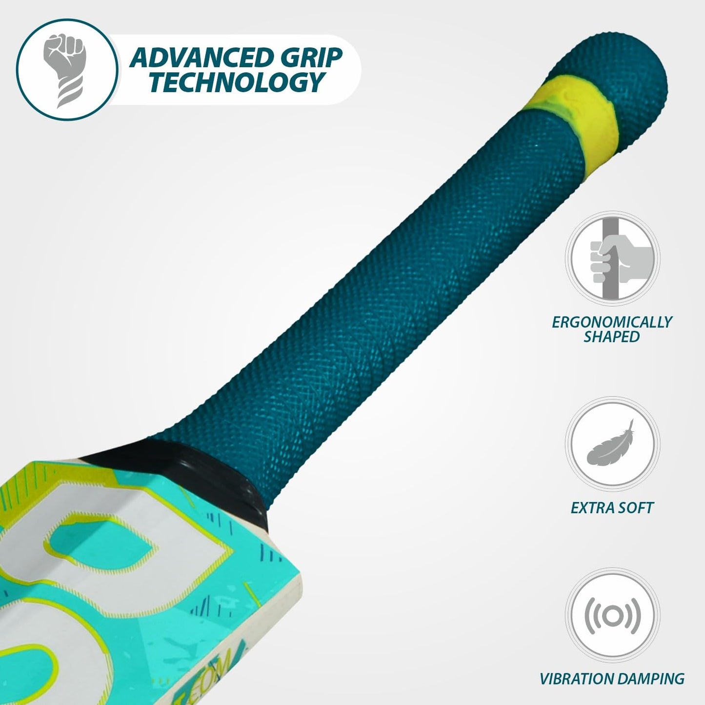 DSC Belter Wood Kashmir Willow Cricket Bat Short Handle Mens (Multicolour)
