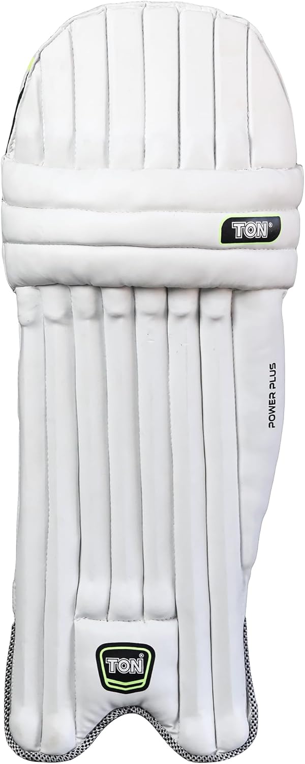 Ton Power Plus Light Weight Cricket Batting Pads ( White, Youth/LH)